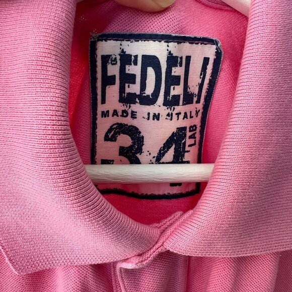 ❤️ Fedeli 34 Lab Men The North Pique Polos in pink, Size 54 - Picture 5 of 9